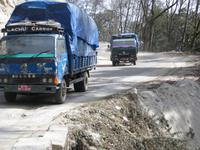 Engstellen auf dem Weg nach Punakha