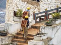 BauarbeiterInnen in Bhutan