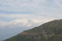 Leichter Blick auf den Manaslu mit 8.163 Metern