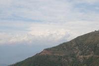 Leichter Blick auf den Manaslu mit 8.163 Metern