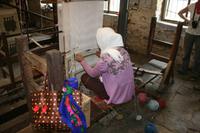 Teppichweberei in Pokhara