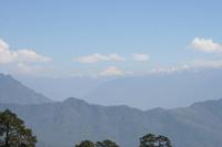 Bergkette Bhutans im Hintergrund