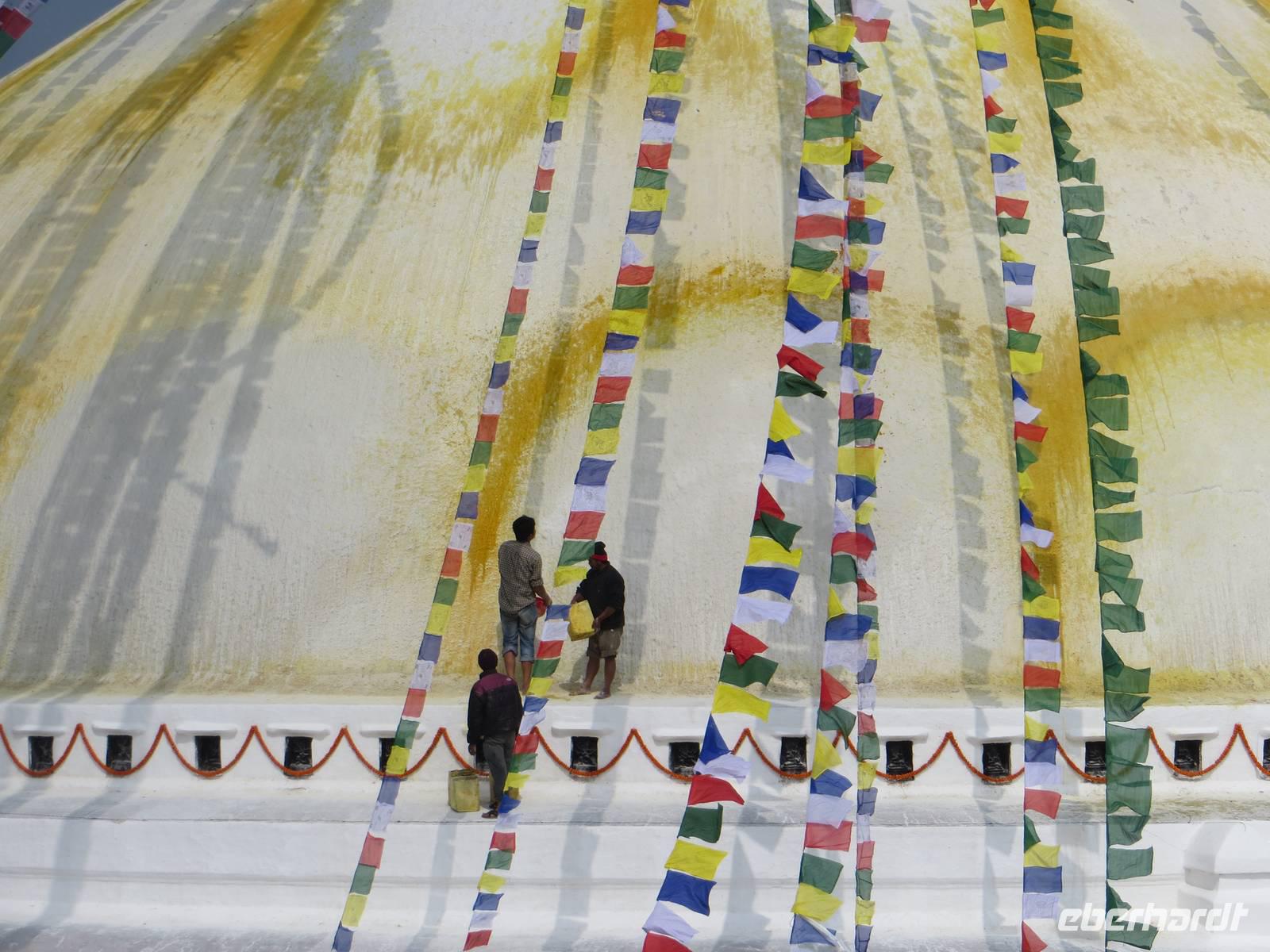 Färbung der Stupa
