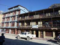 unser Hotel in Jomson, nun schon auf 2740 Meter