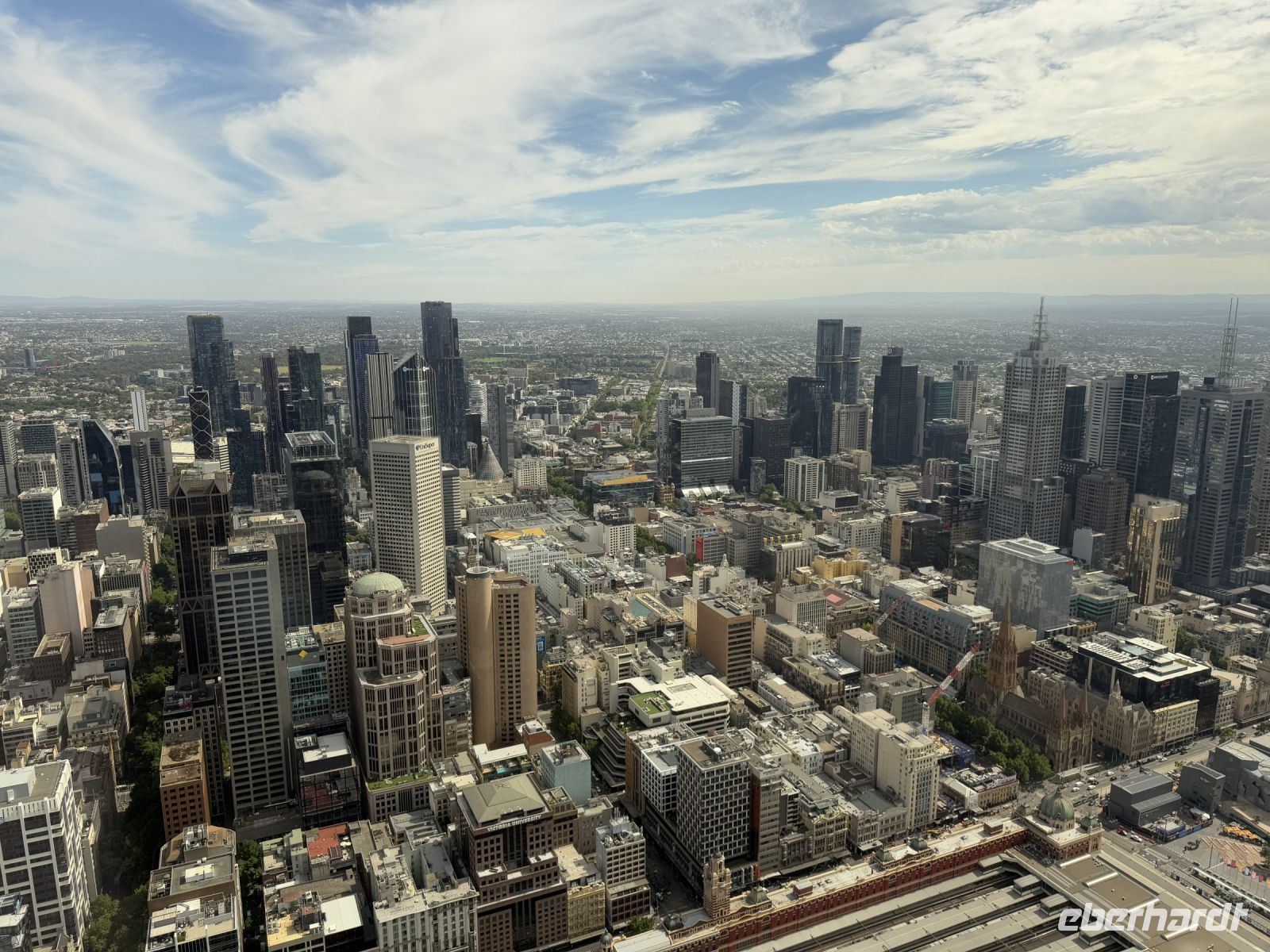 Auffahrt auf das Melbourne Skydeck