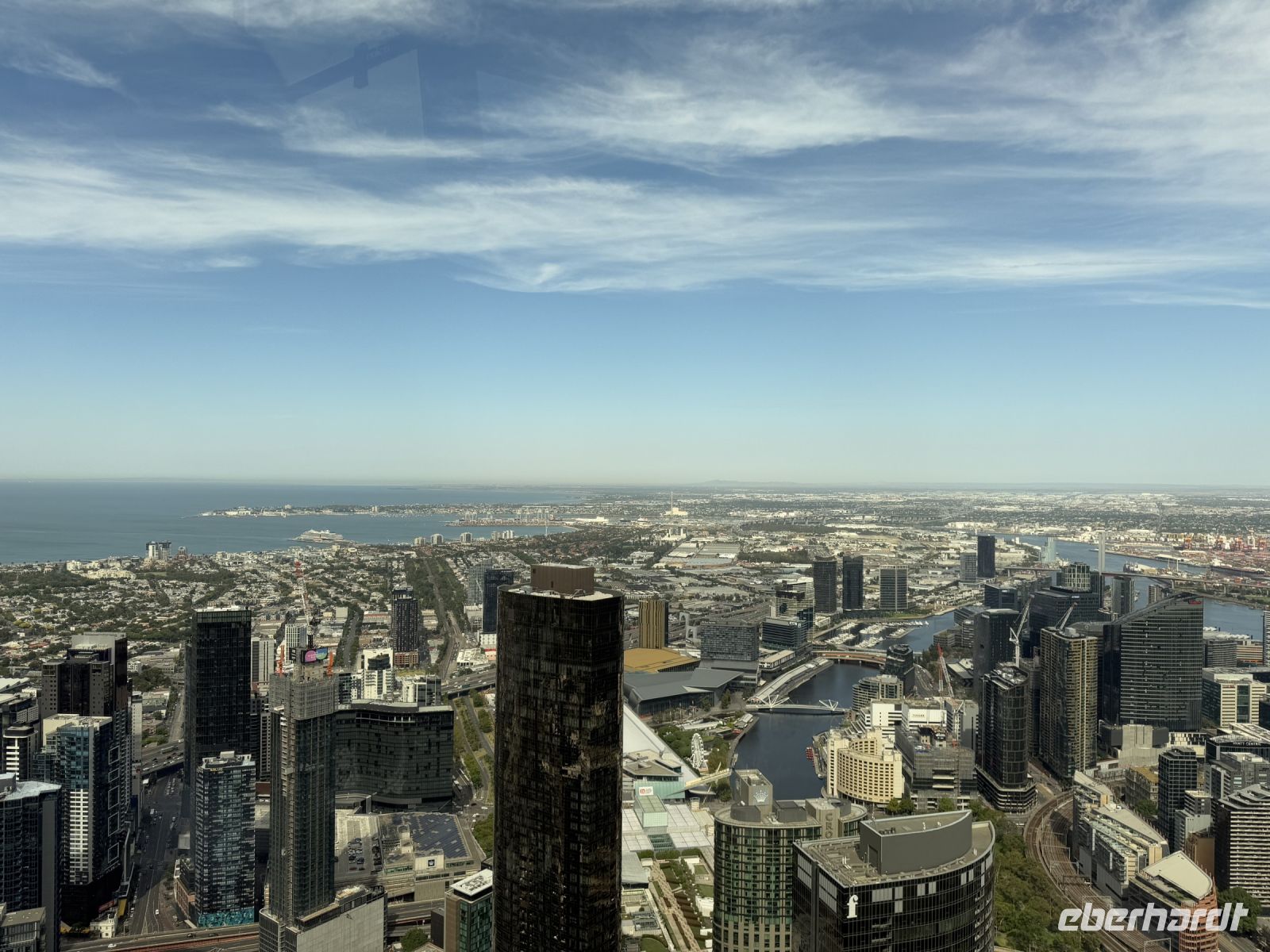 Auffahrt auf das Melbourne Skydeck