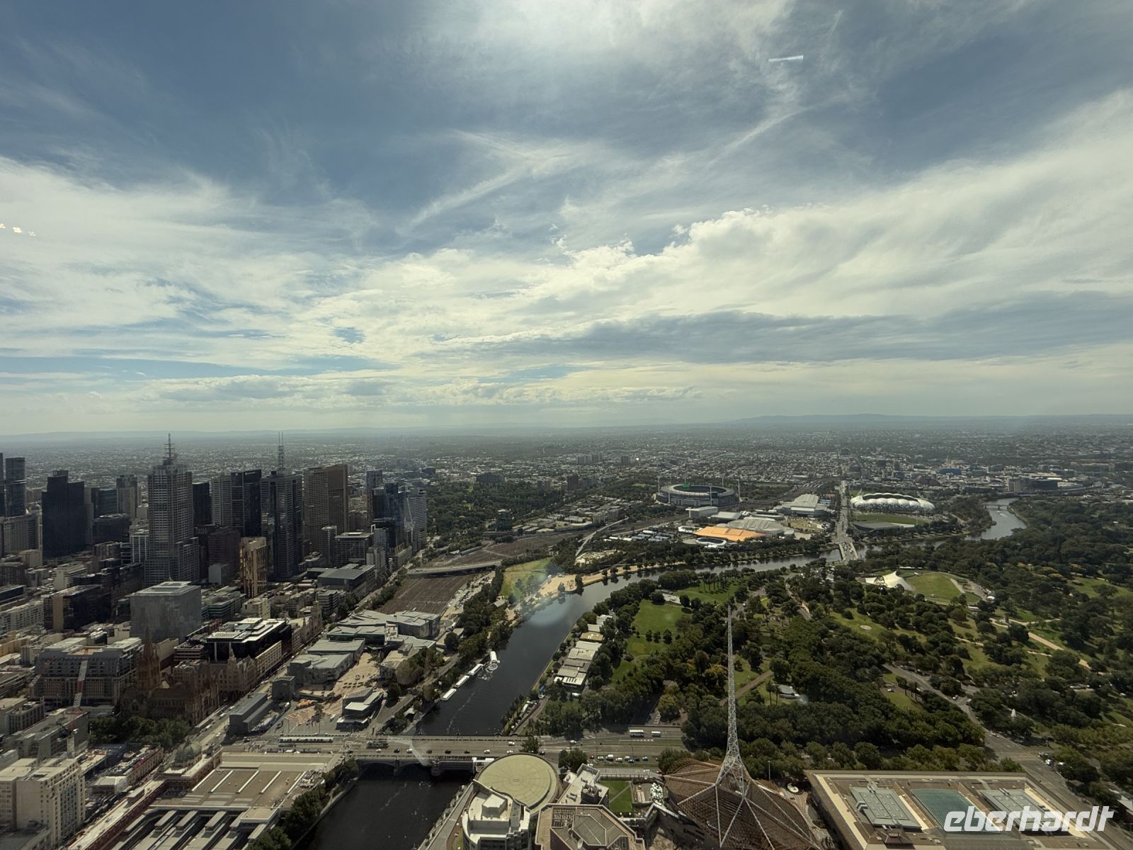 Auffahrt auf das Melbourne Skydeck