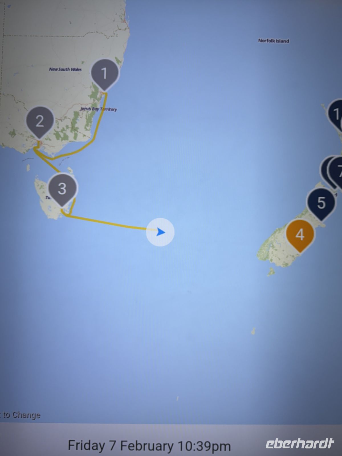 Auf dem Weg nach Neuseeland