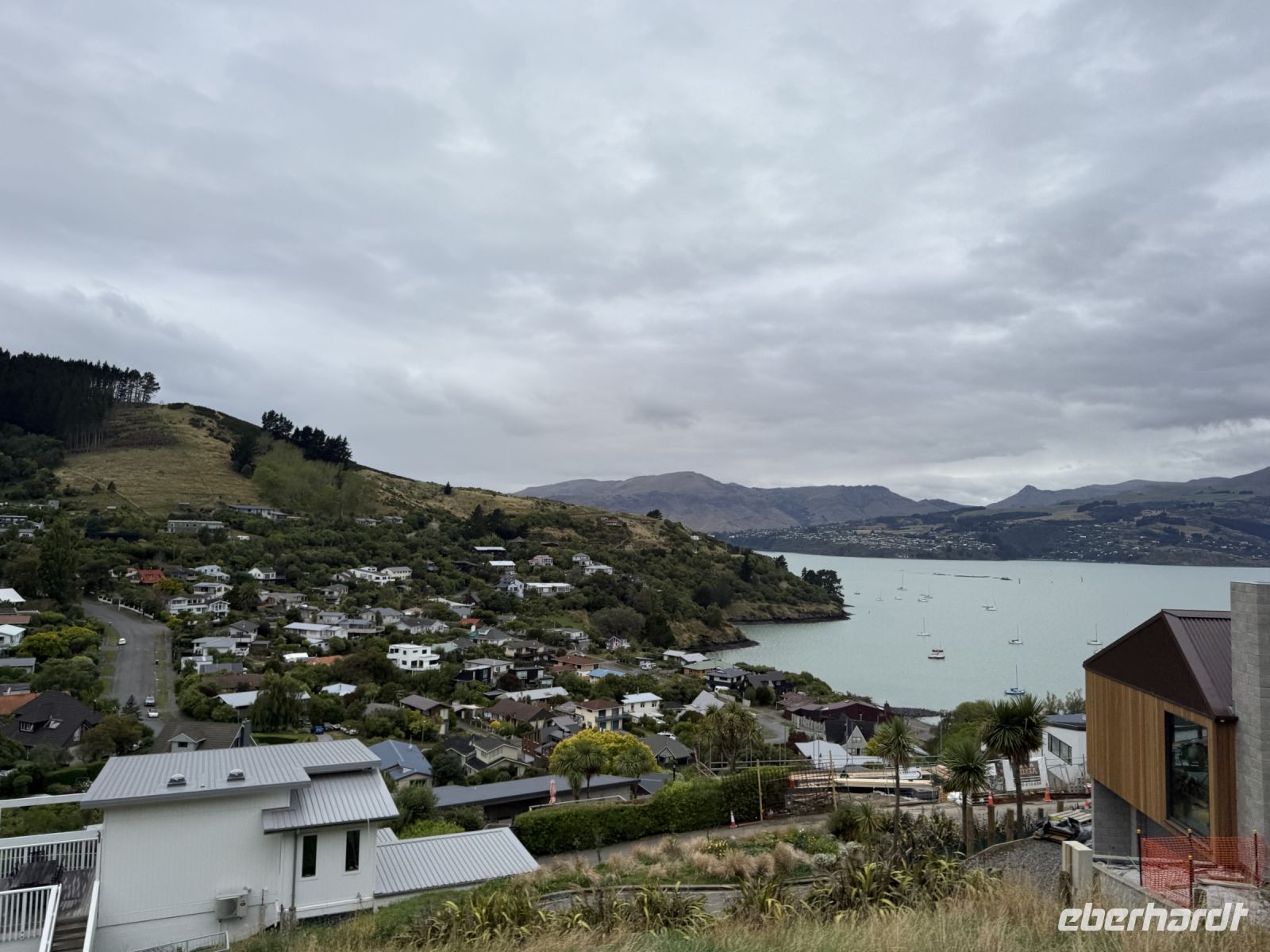 Ankunft in Lyttelton, Neuseeland