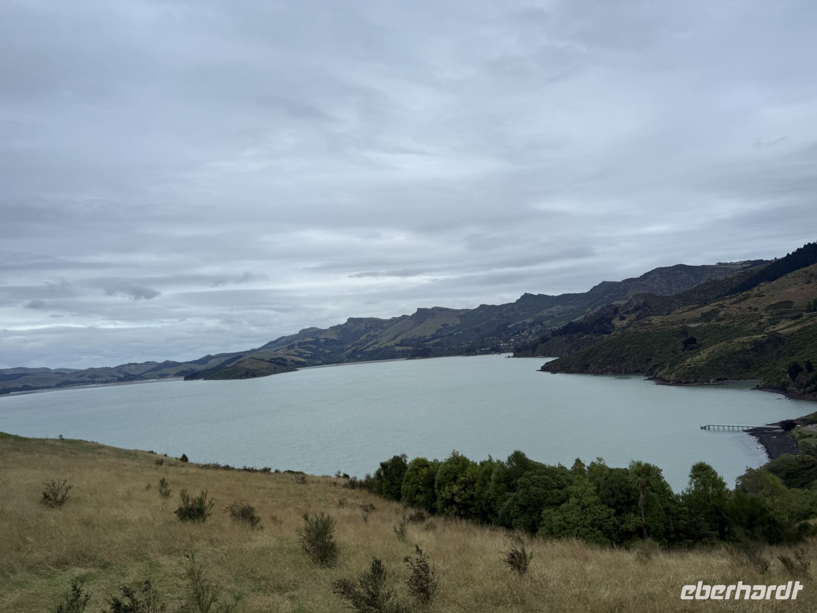Fahrt auf die Akaroa Halbinsel, Neuseeland