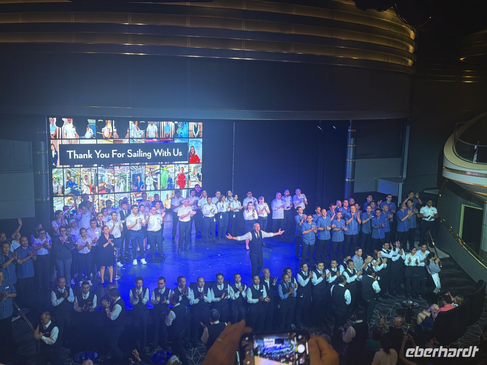 Verabschiedung der Crew der  MS Westerdam