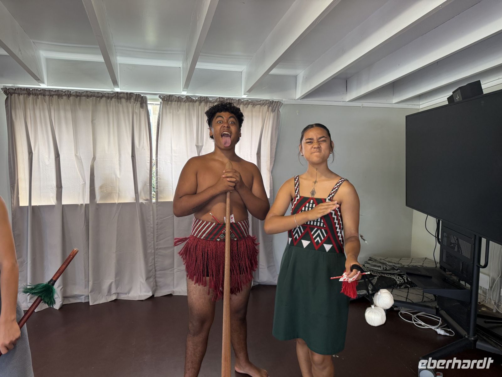 Tanzaufführung von Maori Kindern