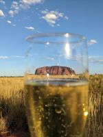 98. Sonnenuntergang am Uluru, Outback, Australien
