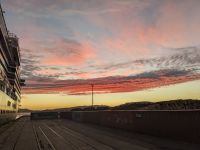 311. Sonnenaufgang Dunedin, Neuseeland