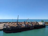 421. Holzindustrie in der Art Deco Stadt Napier, Neuseeland