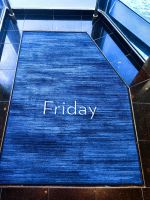 Und die Teppiche tragen die Tagesnamen, damit wir den Überblick nicht verlieren :-) &ndash; &copy; Simone Willner (Eberhardt TRAVEL)