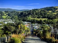 Blick von der Baldwin Street hinunter auf Dunedin &ndash; &copy; Simone Willner (Eberhardt TRAVEL)