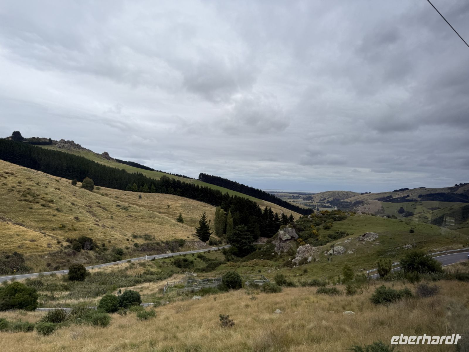 Fahrt auf die Akaroa Halbinsel, Neuseeland