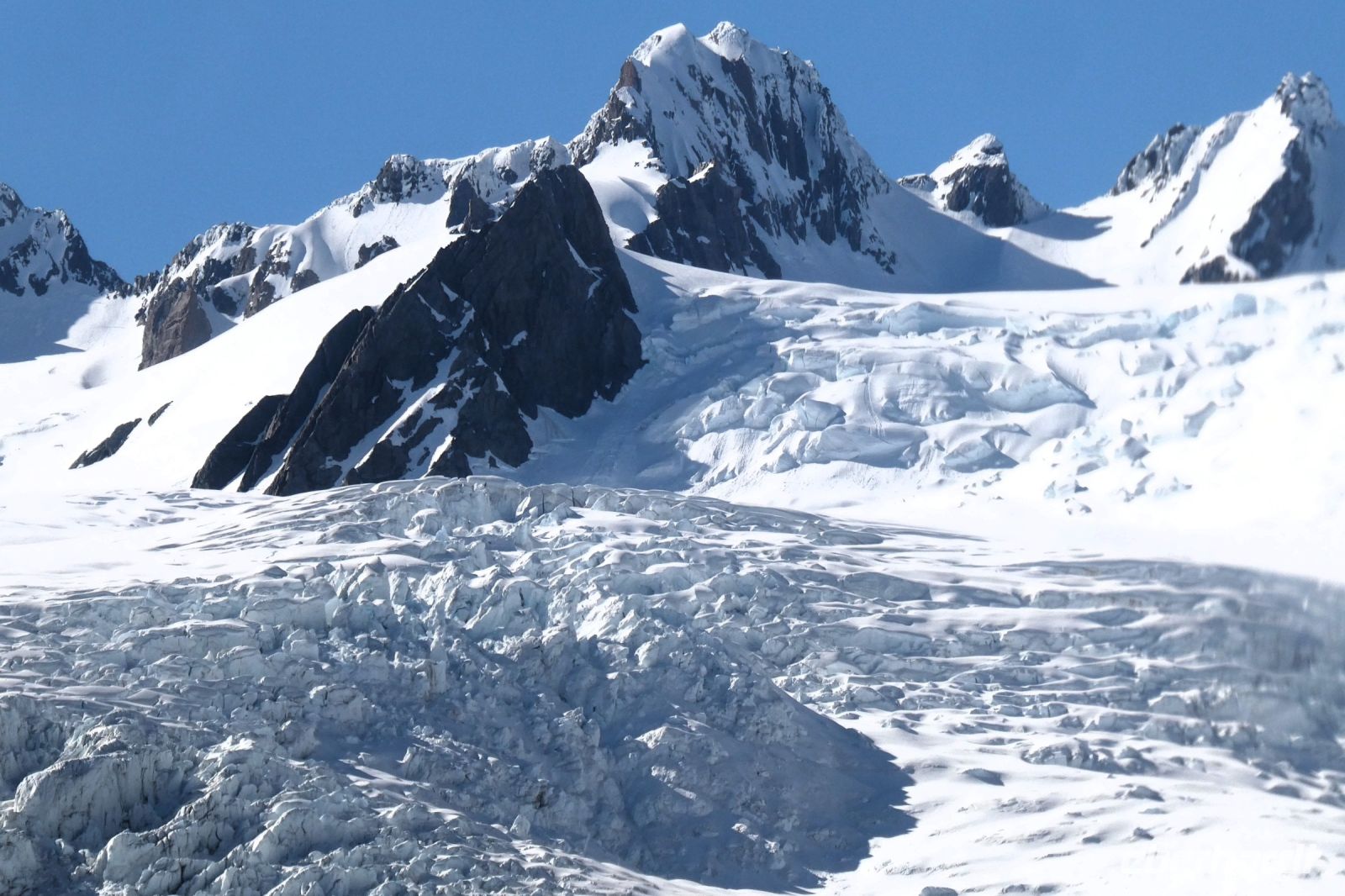 über dem Gletscher