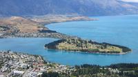 0587 Queenstown - auf dem Peak Bob - Blick über Queenstown