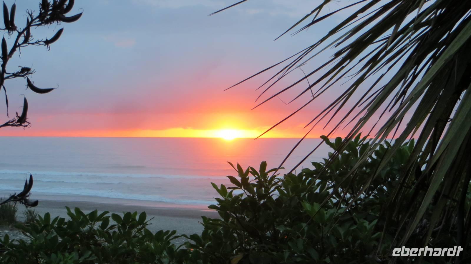 0853 Punakaiki - Sonnenuntergang