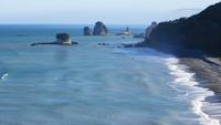 0865 Fahrt an der Westküste zwischen Punakaiki und Greymouth