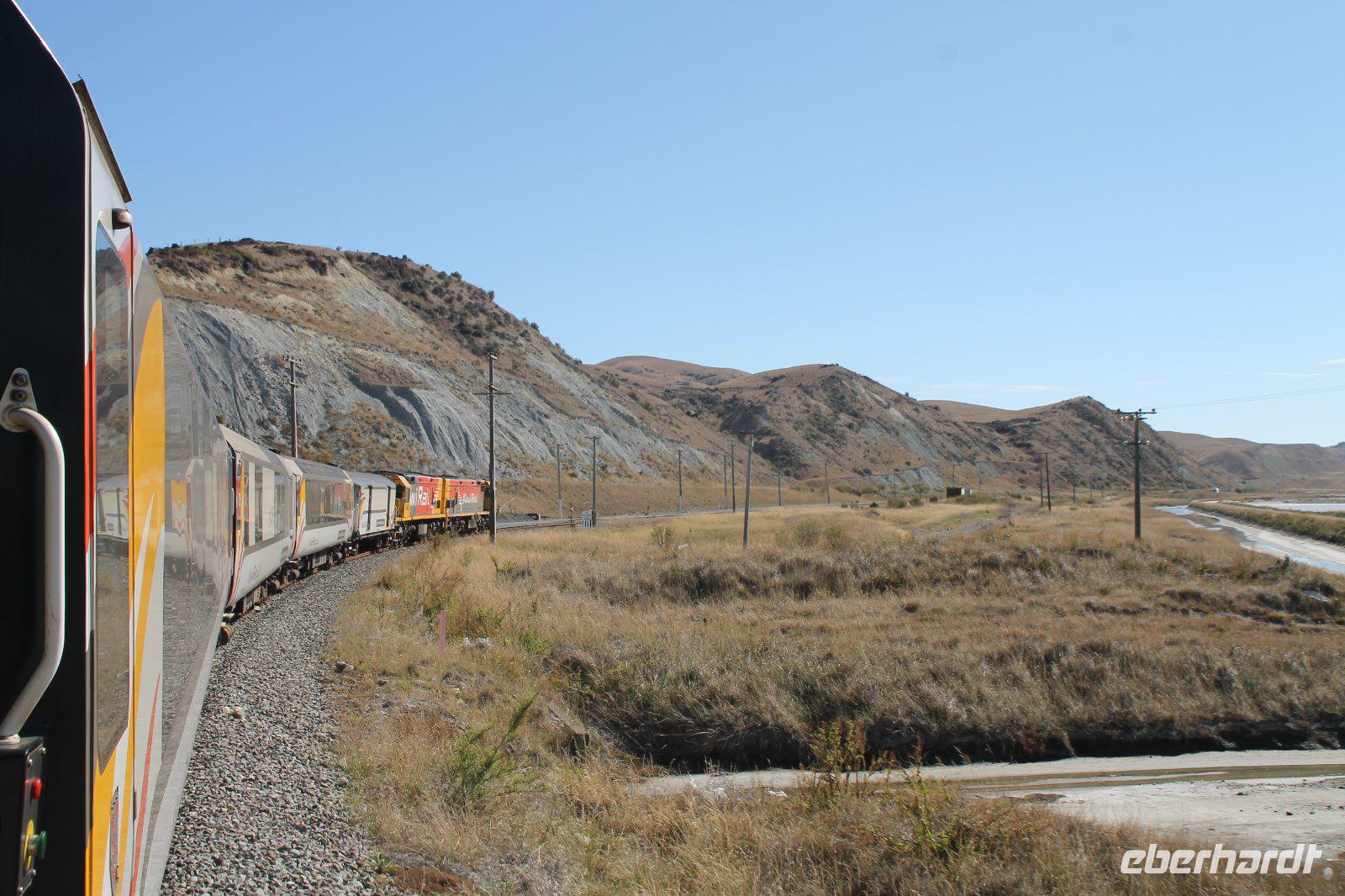 Kaikoura nach Picton mit dem TransCoastel Zug