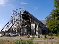 zerstörte Christchurch Cathedral