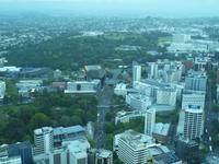 Auckland - Skytower - Blick zur Domain - Auckland Museum