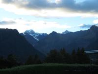Mount Cook und Mount Tasman bei Franz Josef Gletscher