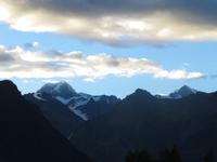 Mount Cook und Mount Tasman bei Franz Josef Gletscher