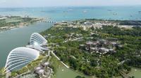 Singapur, Blick vom Observation Deck des Marina Bay Sands Hotels