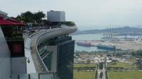 Singapur, Blick vom Observation Deck des Marina Bay Sands Hotels
