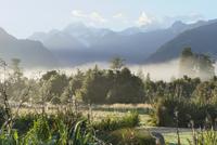 Morgenstimmung mit Mount Tasman