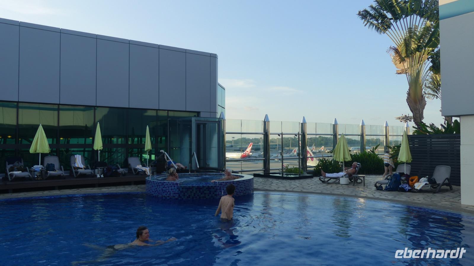 Entspannen am Flughafen Singapur