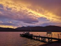 Sonnenuntergang Te Anau - Glühwürmchen