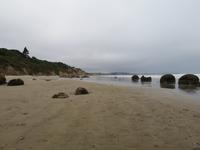 Auf dem Weg zum Mt. Cook - Moeraki Boulders