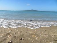 Mission Bay mit Blick auf Rangitoto