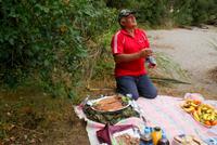 Dunkin bereitet Picknick vor