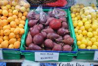 rote Birnen bei Mrs. Jones