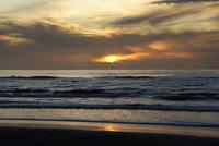 Sonnenuntergang in Greymouth