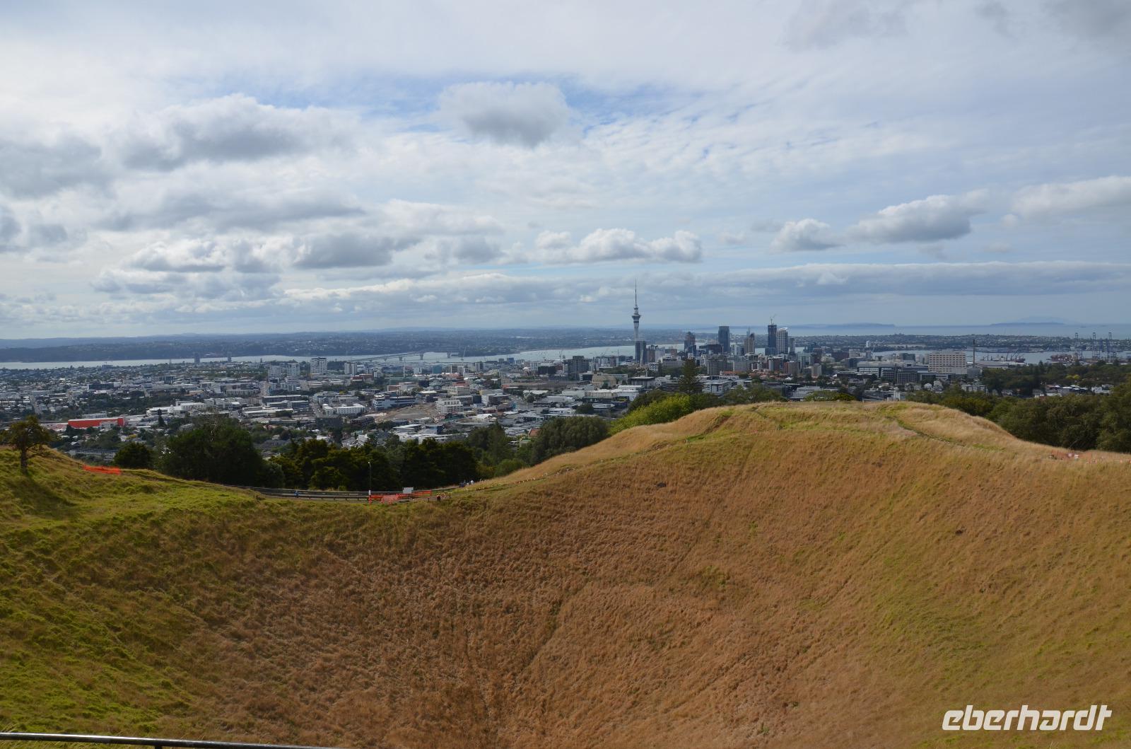 Blick auf Auckland vom Mount Eden