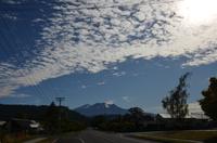 Blick auf Mount Ruapehu von Ohakune aus