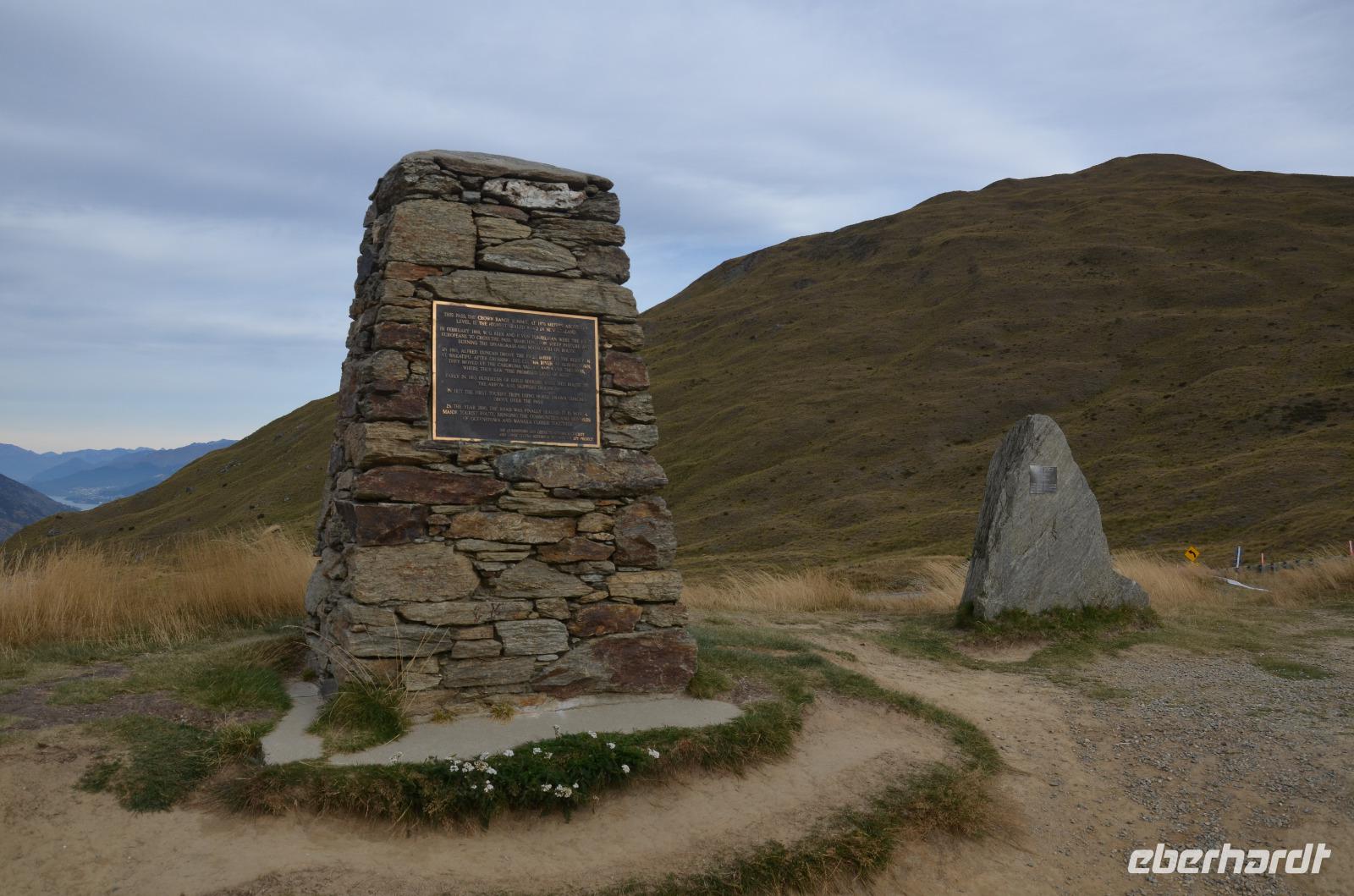 höchster Punkt der Crown Range