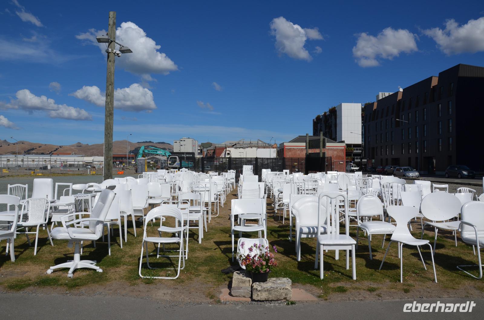 Christchurch - Gedenkstätte zu Ehren der Erdbebenopfer