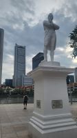 Rundreise Neuseeland - Statur von Sir Stamford Raffles in Singapur