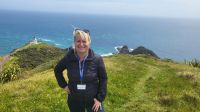 Rundreise Neuseeland - Reisebegleiterin Franzi am Cape Reinga