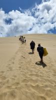 Rundreise Neuseeland - Boarden auf den Sanddünen
