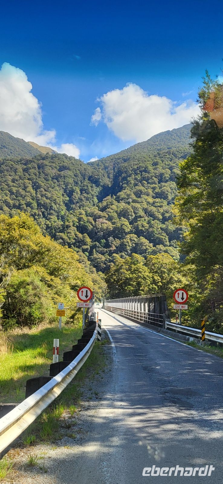 321 einspurige Brücke in NZ