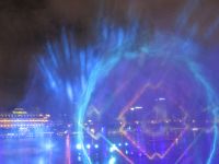 Wasser- und Lasershow